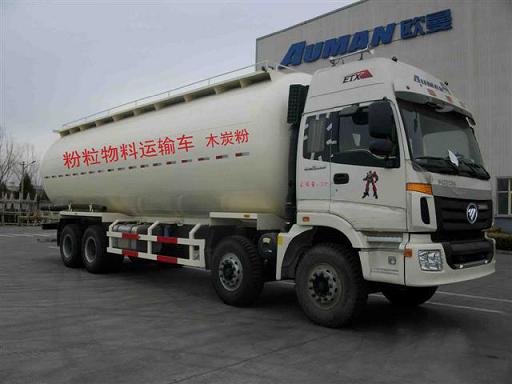 歐曼前四后八國四粉粒物料運(yùn)輸車