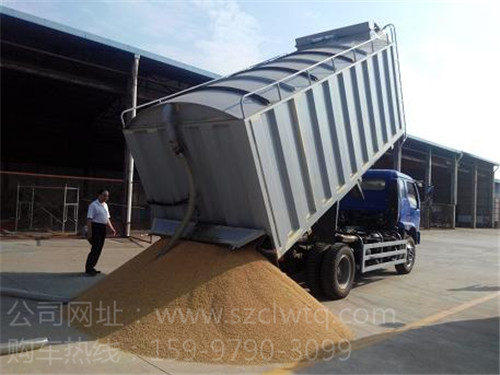 湖北程力散裝糧食運輸車具有自卸功能