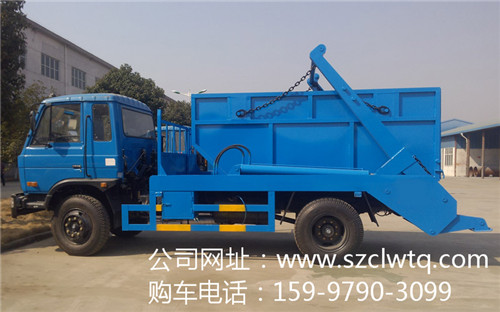 8方東風(fēng)145擺臂式垃圾車(chē)側(cè)面圖片展示
