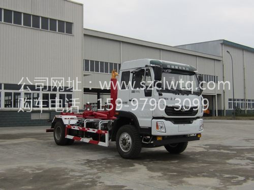 6-12方德國(guó)曼180馬力國(guó)四發(fā)動(dòng)機(jī)車(chē)廂可卸式垃圾車(chē)圖片
