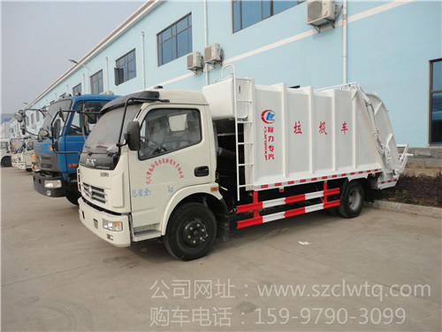 國四東風多利卡6方壓縮式垃圾車圖片展示