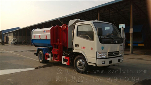國四東風(fēng)小多利卡側(cè)裝掛桶式垃圾車圖片展示 國四東風(fēng)小多利卡側(cè)裝掛桶式垃圾車圖片展示