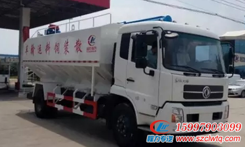 東風(fēng)天錦散裝飼料運輸車