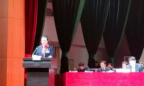 隨州市“雙女將”之市委常委、市長郭永紅向大會作政府工作報告