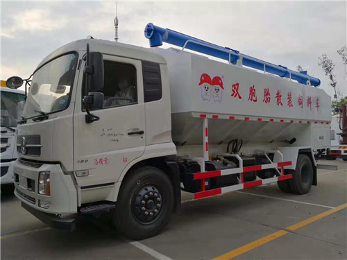 東風(fēng)天錦10噸液壓式散裝飼料運輸車