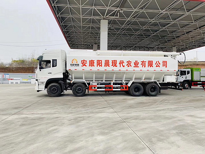 東風(fēng)天龍前四后八40方液壓飼料車走進了安康陽晨現(xiàn)代農(nóng)業(yè)有限公司圖片