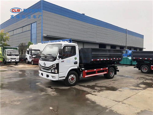 國六東風小多利卡伸縮套臂車廂可卸式垃圾車