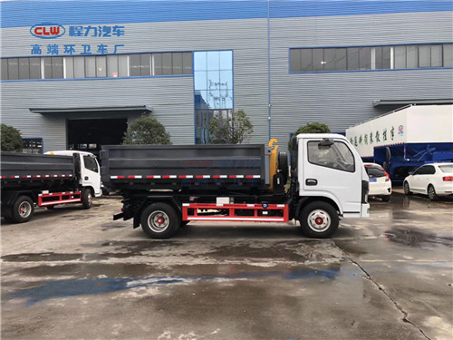 國六東風小多利卡伸縮套臂車廂可卸式垃圾車